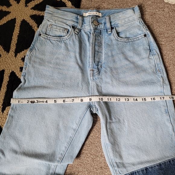 PacSun High Rise Straight Jeans With Patch - Picture 10 of 12